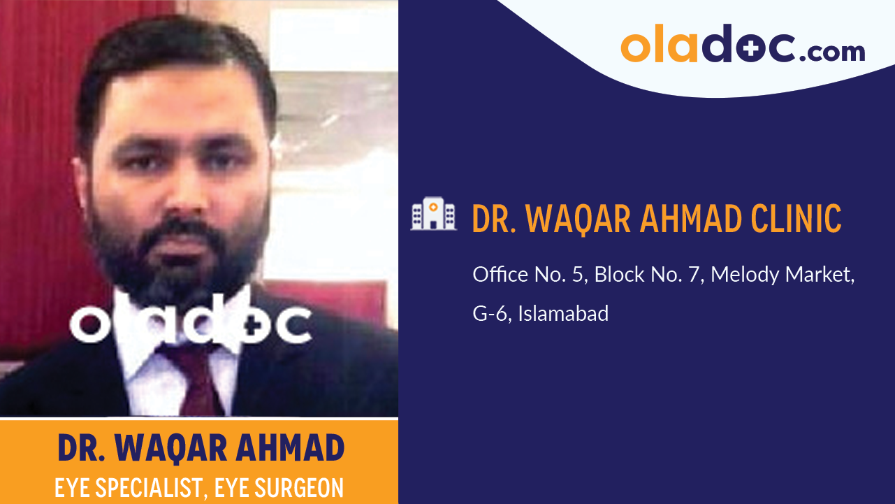 Practice location of  Dr. Waqar Ahmad